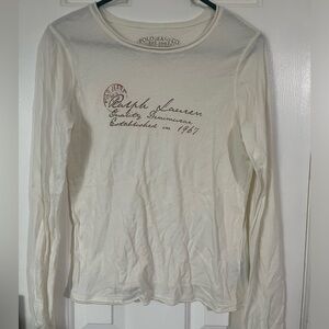 Thin polo jeans co. 100% cotton top size medium